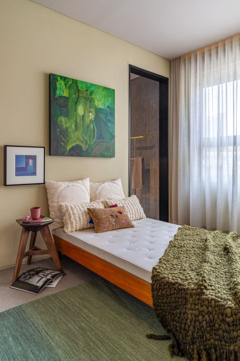 Suíte 2 Casa Vogue Experience 2025 - Cortina Senses e Persiana Faux