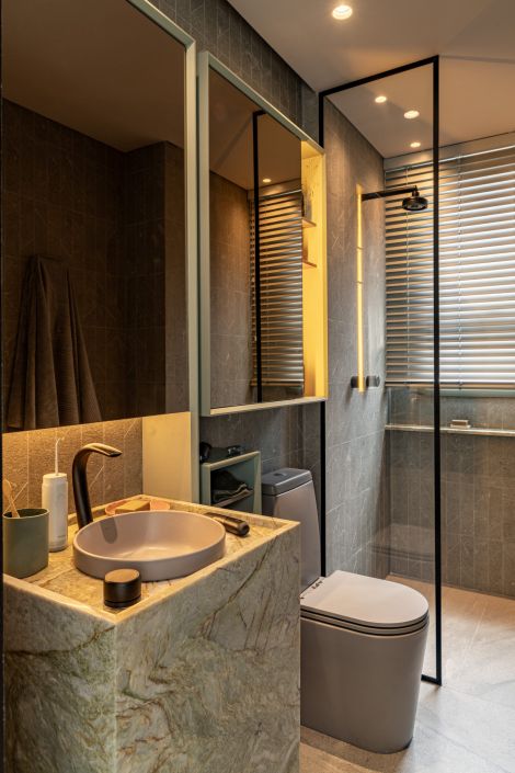 Banheiro Casa Vogue Experience 2025 - Persiana de Aluminio