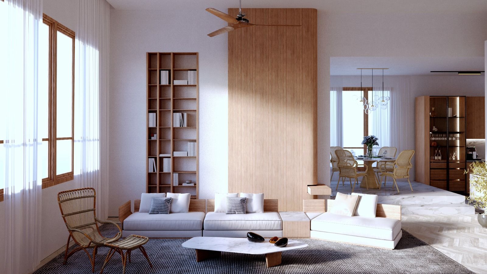 tecidos para cortinas de sala de estar