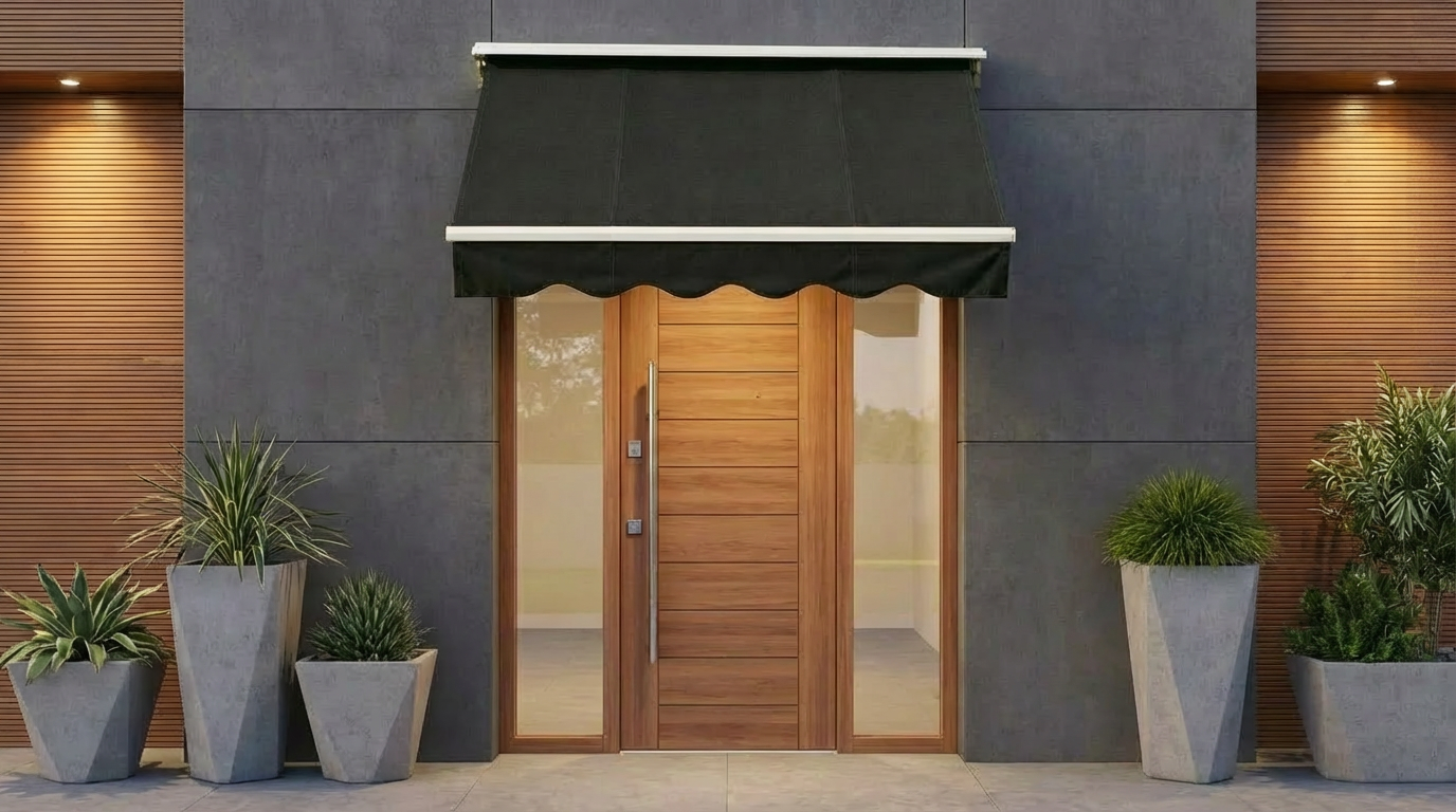 toldo para porta de entrada