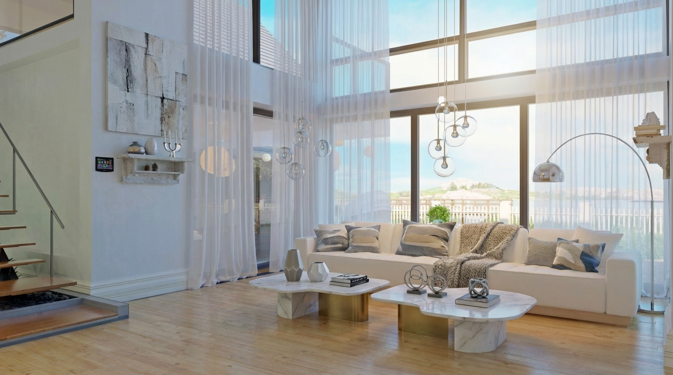 cortina curta ou longa