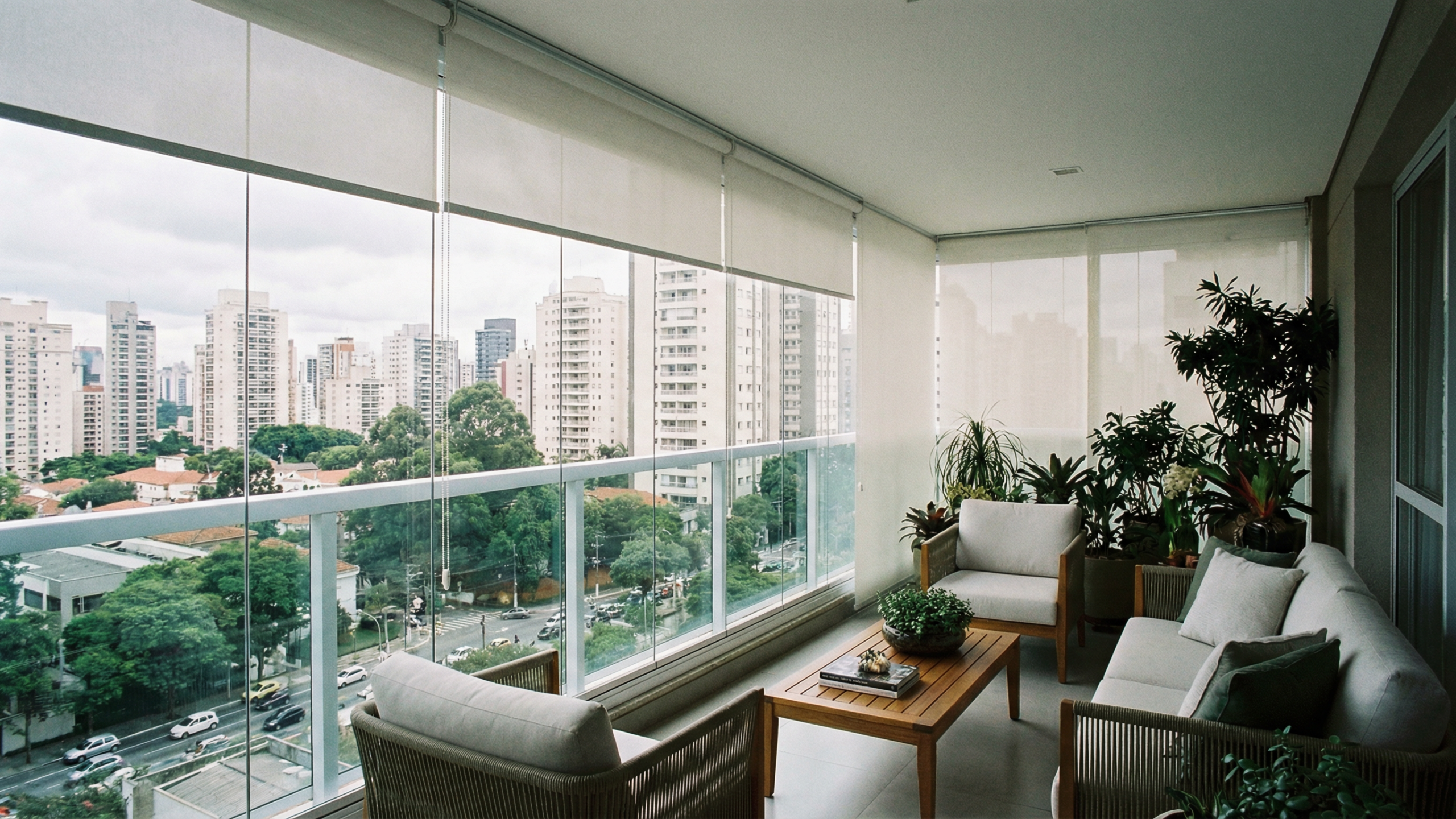 cortina rolo para sacada