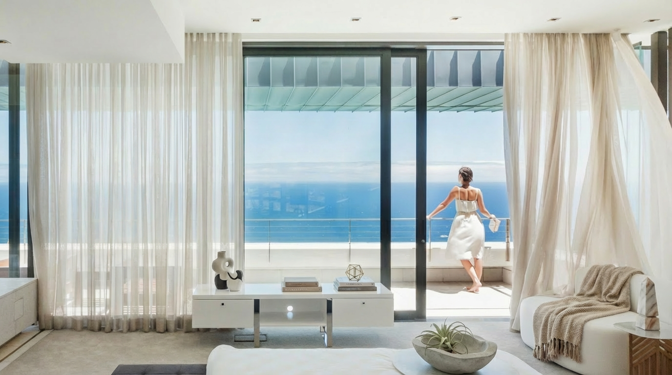 tecido transparente para cortina