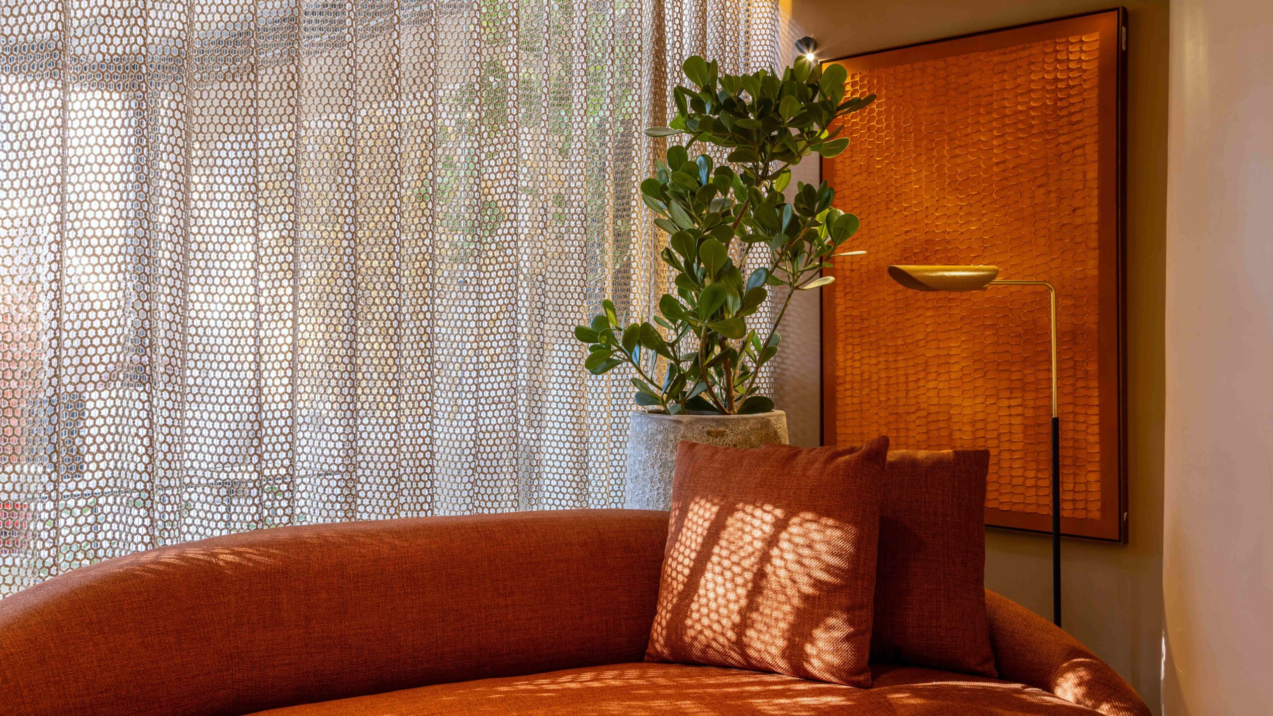 cortina de crochê lashings uniflex