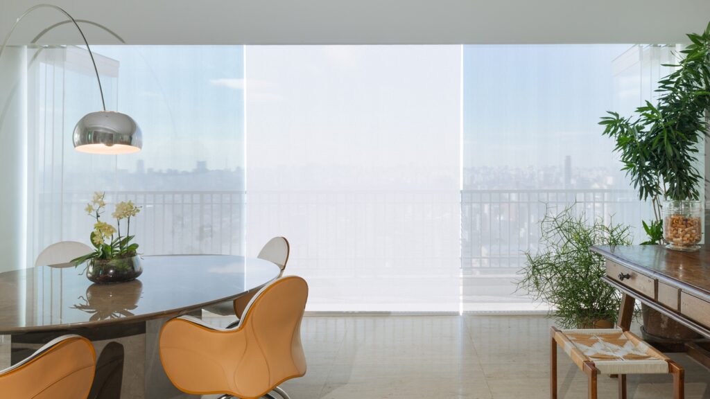 cortina rolô translúcida uniflex